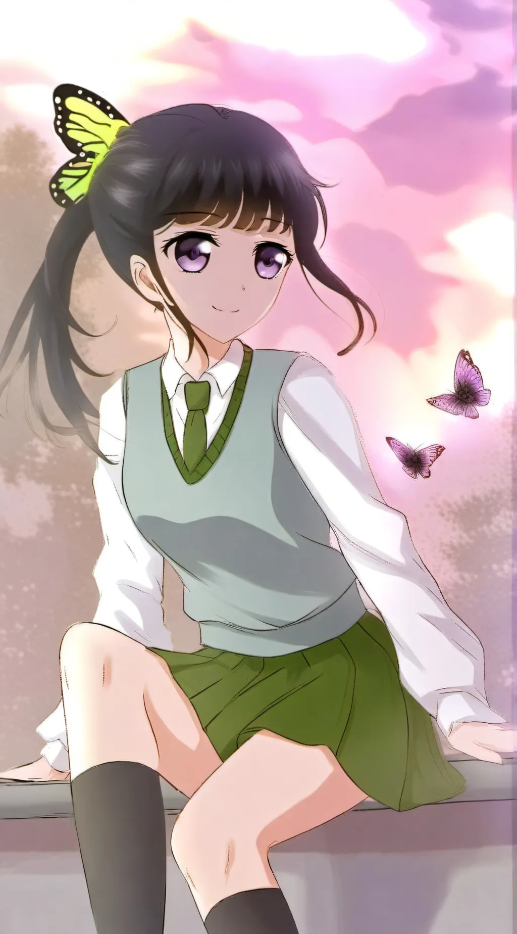 ai character: Kanao Tsuyuri  background