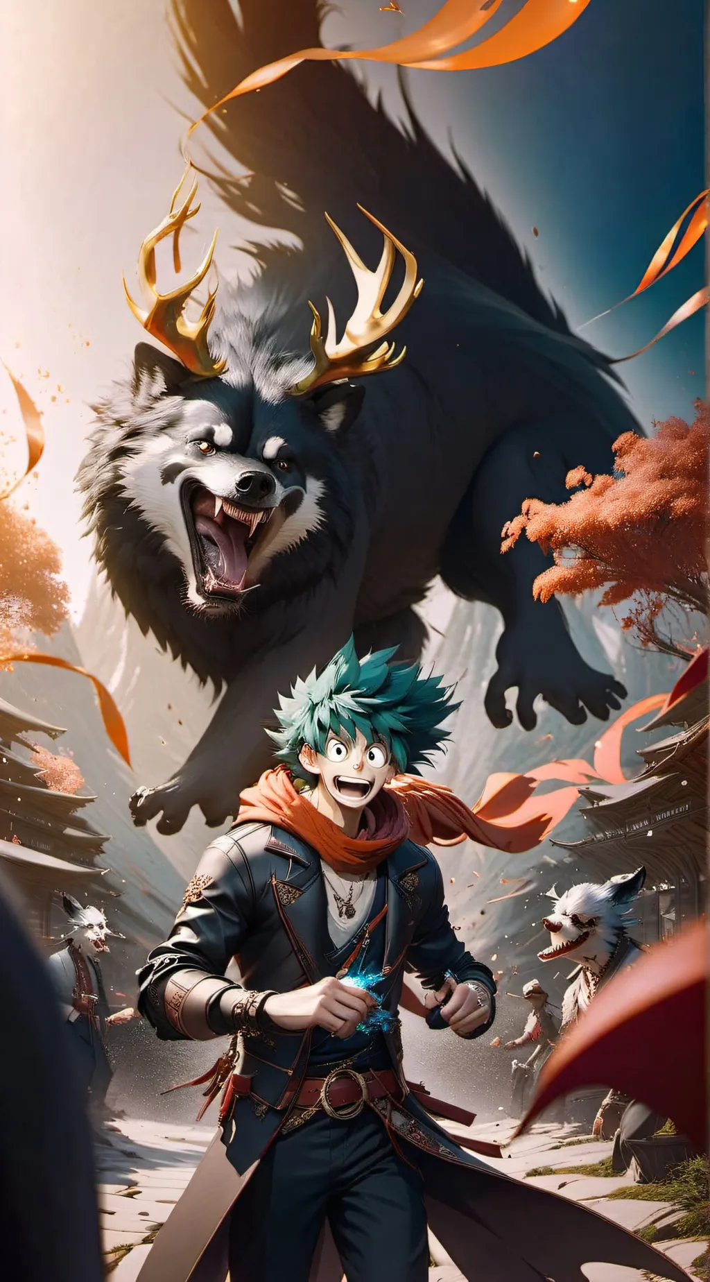 ai character: Deku background