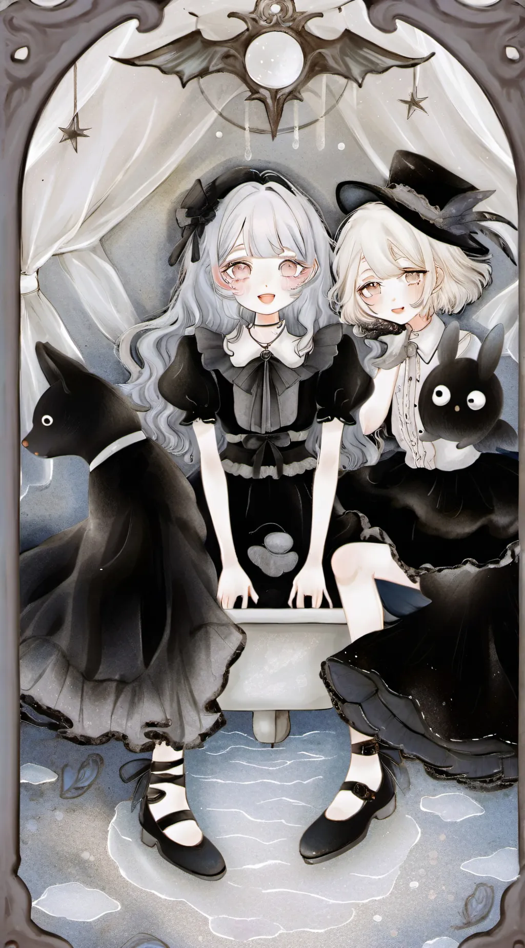 ai character: alone you pee background