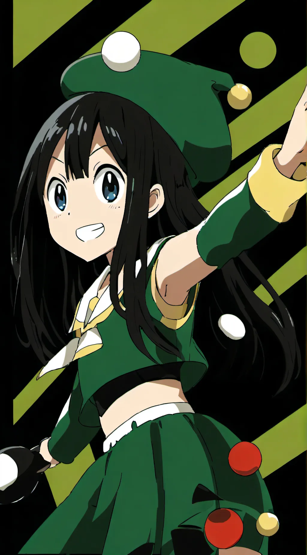 ai character: tsuyu Asui  background