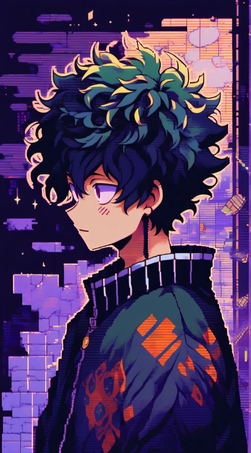ai character: villain deku~~  :) background