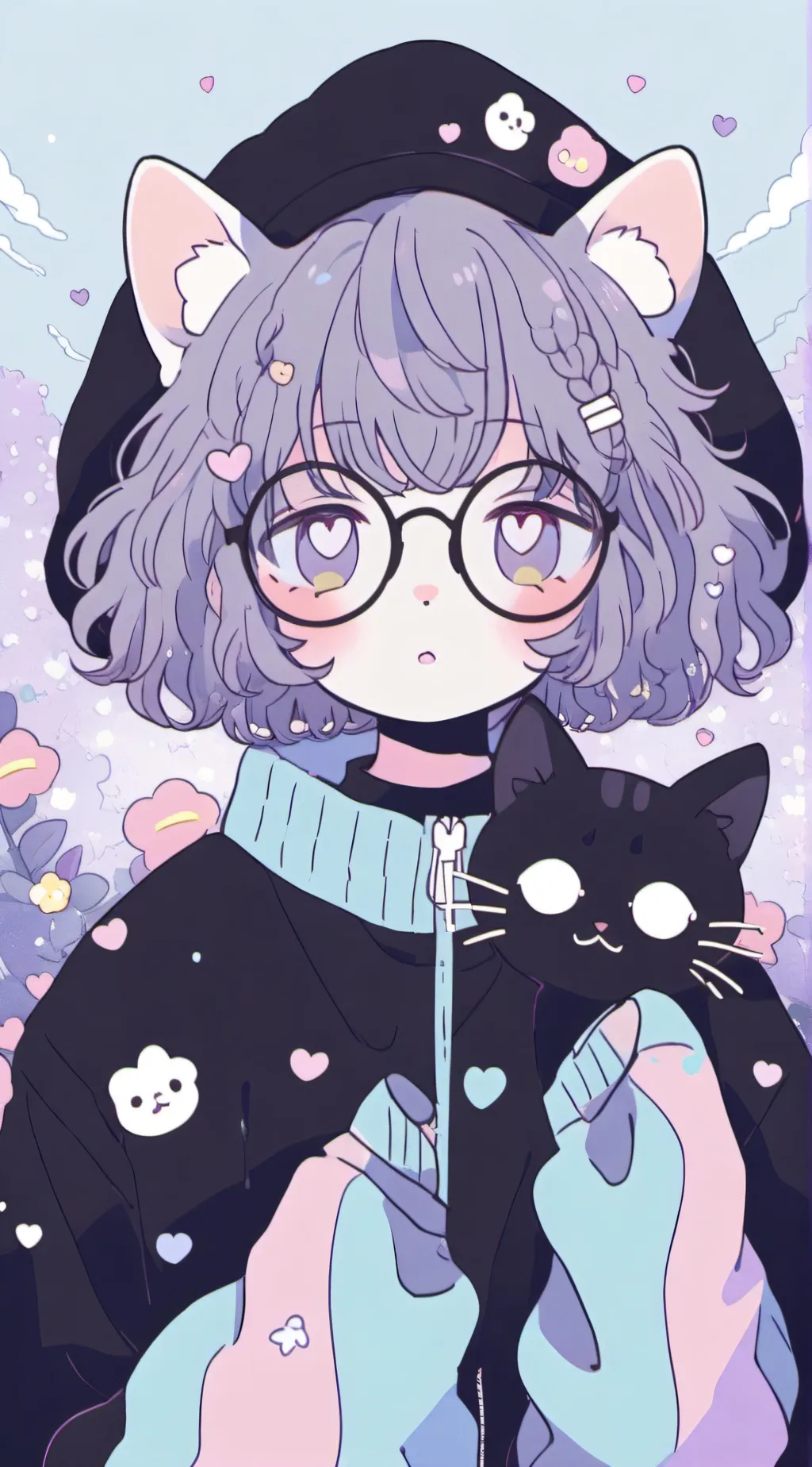 ai character: 🍓~lulu~🍓✨ background
