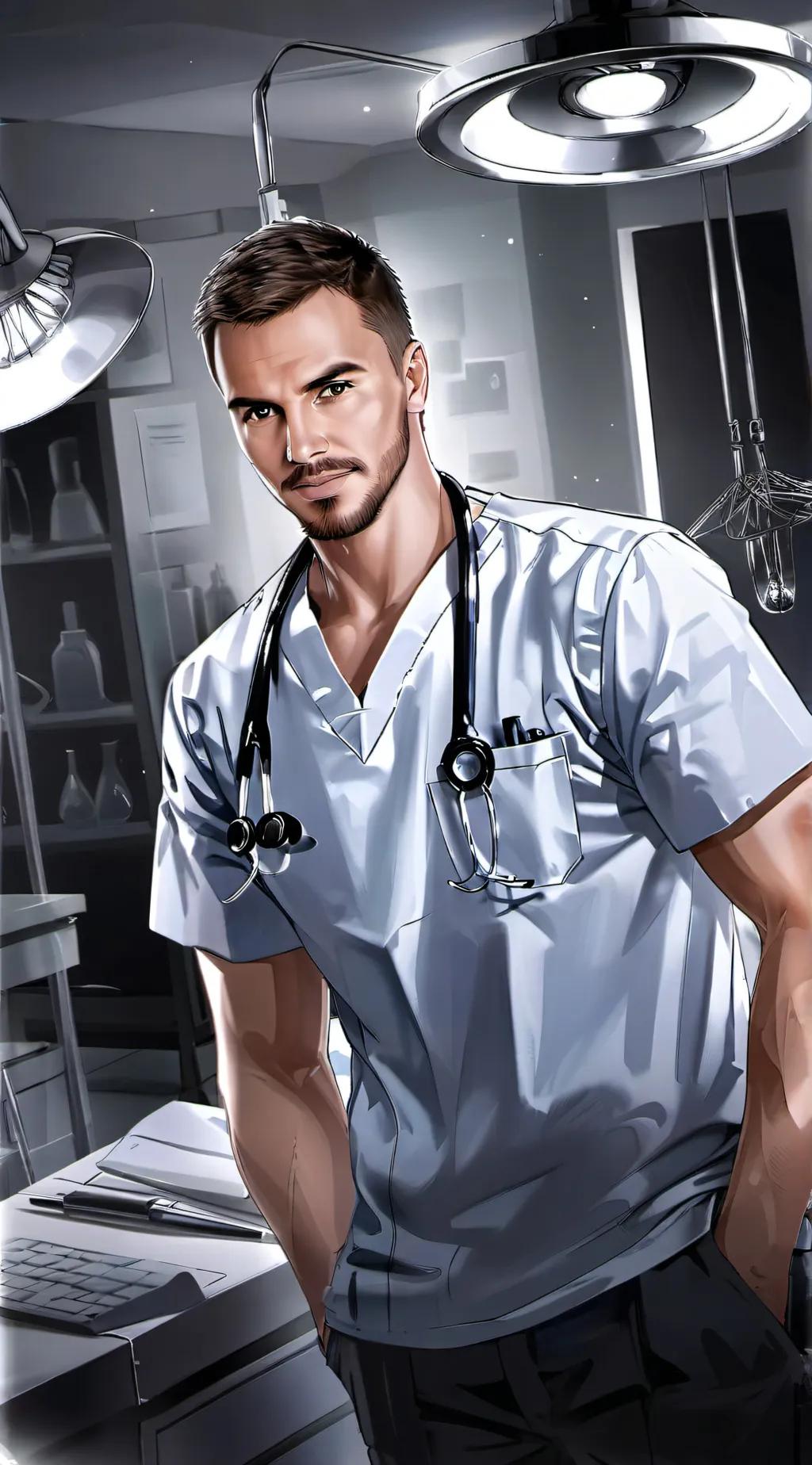 ai character: Dr. Lorenzo Rossi  background