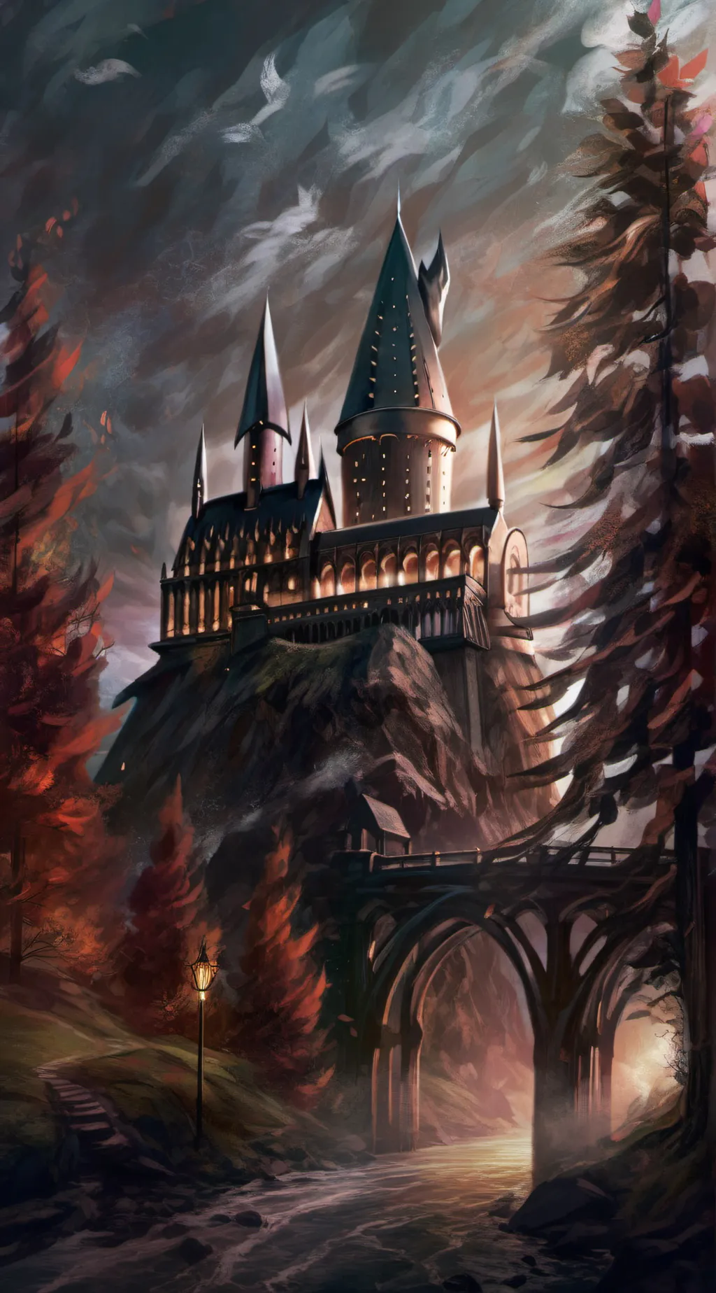 ai character: Hogwarts background