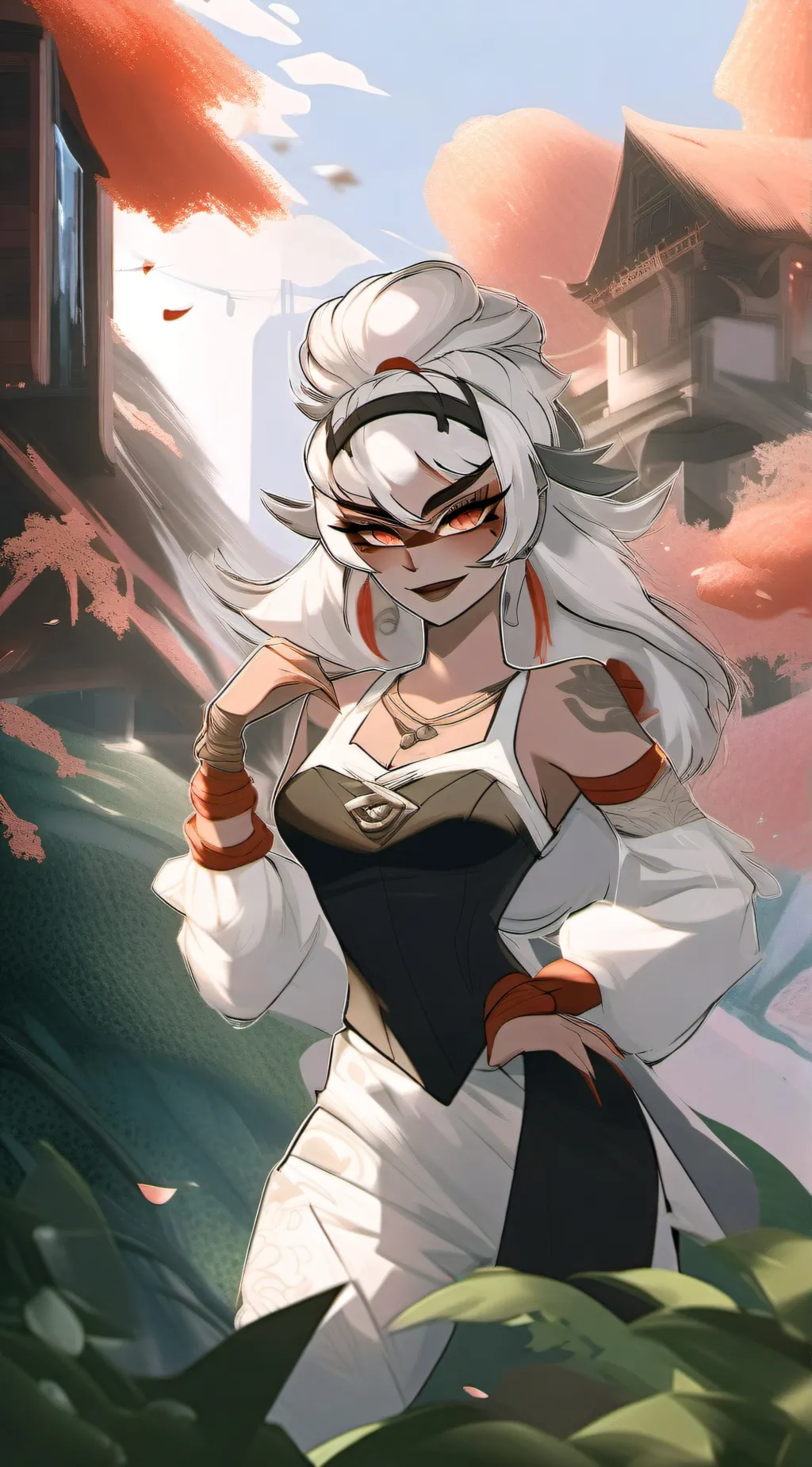 ai character: femme de ménage background