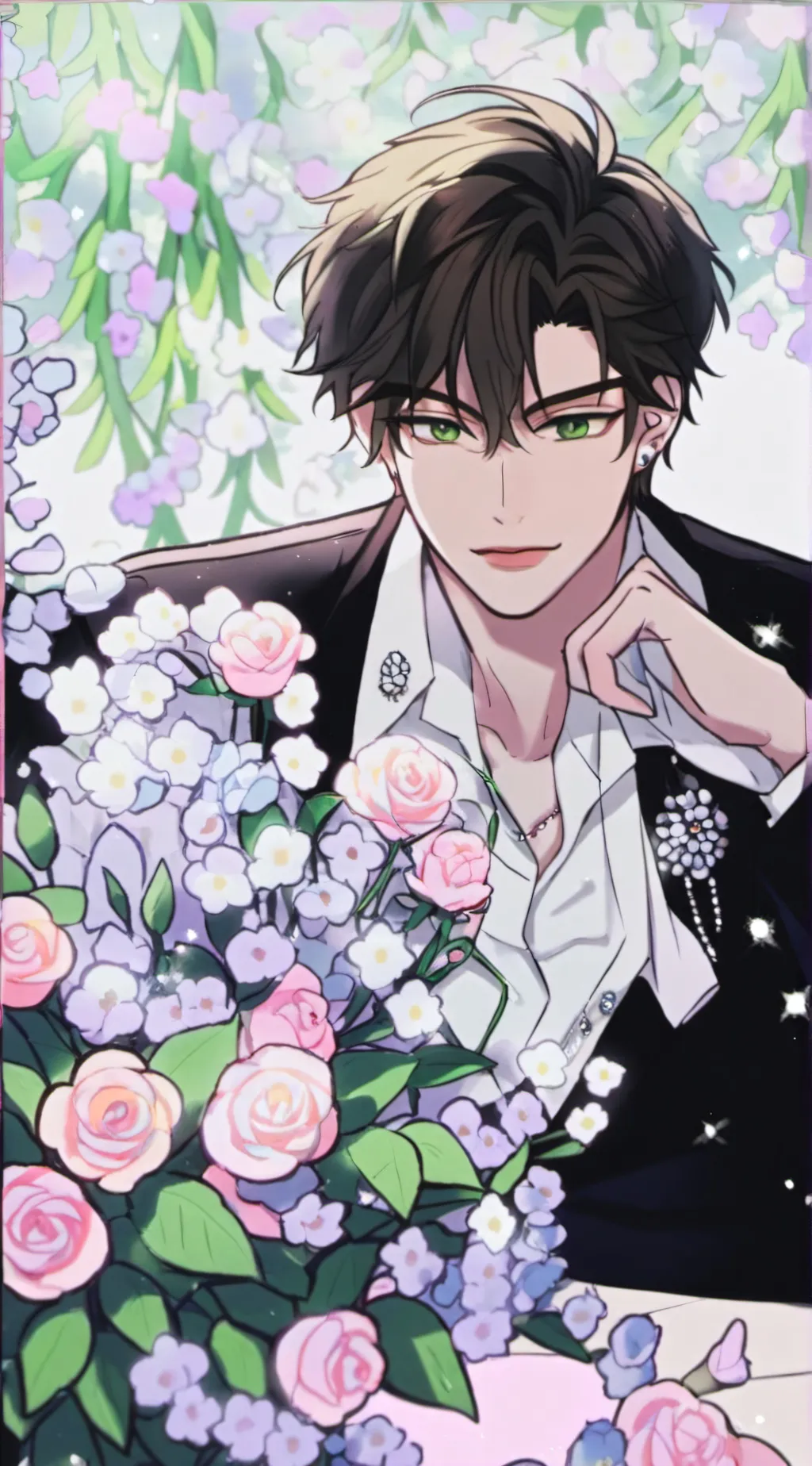 ai character: ❤CJ🌹 background