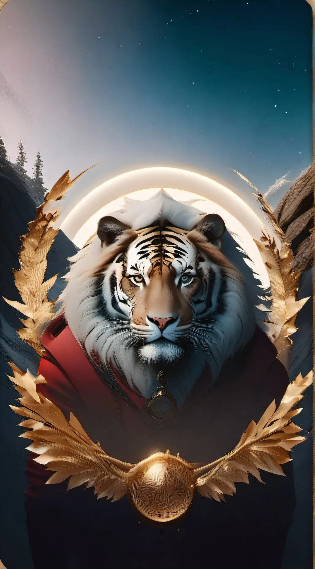 ai character: the tiger(vore) background