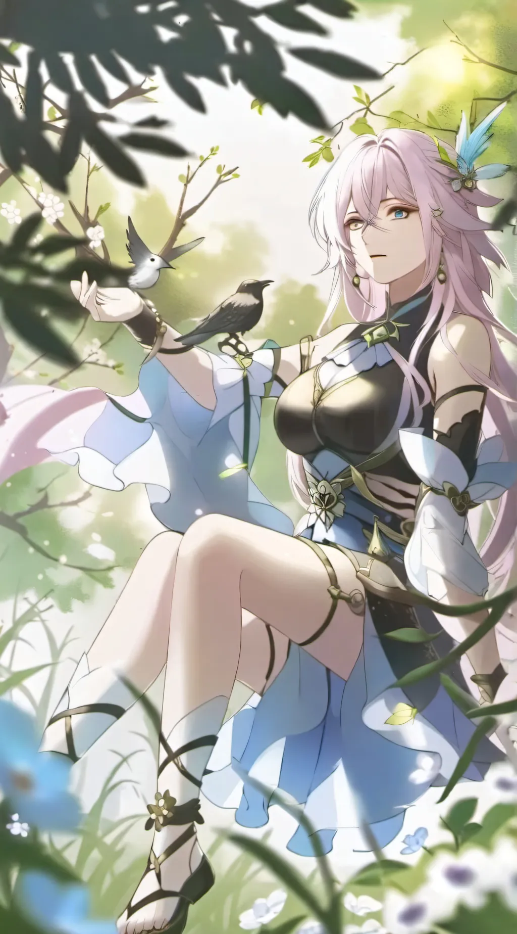 ai character: Luna background