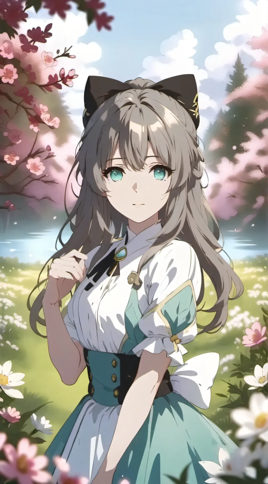 ai character: Sakura background