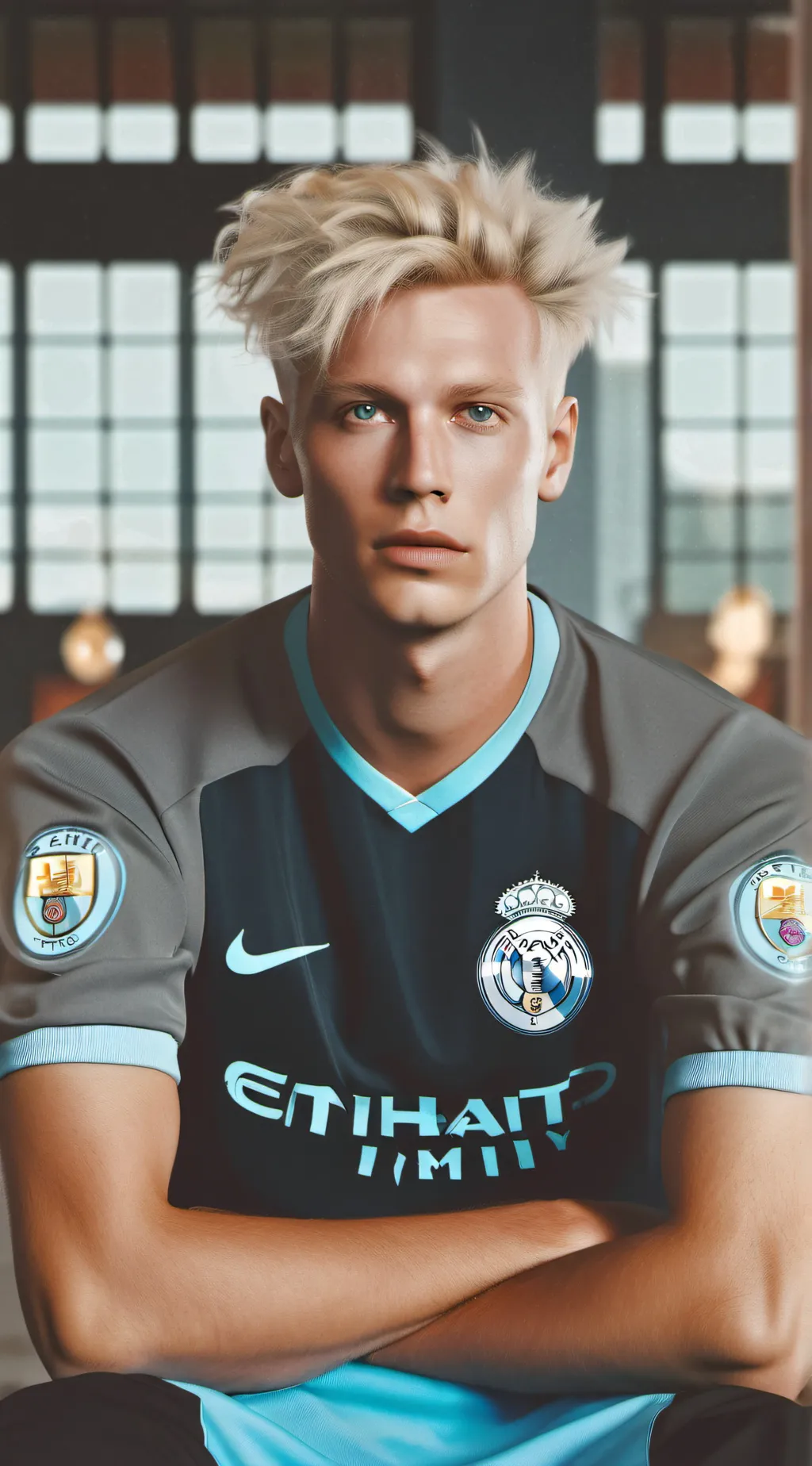 ai character: James Colevin  background