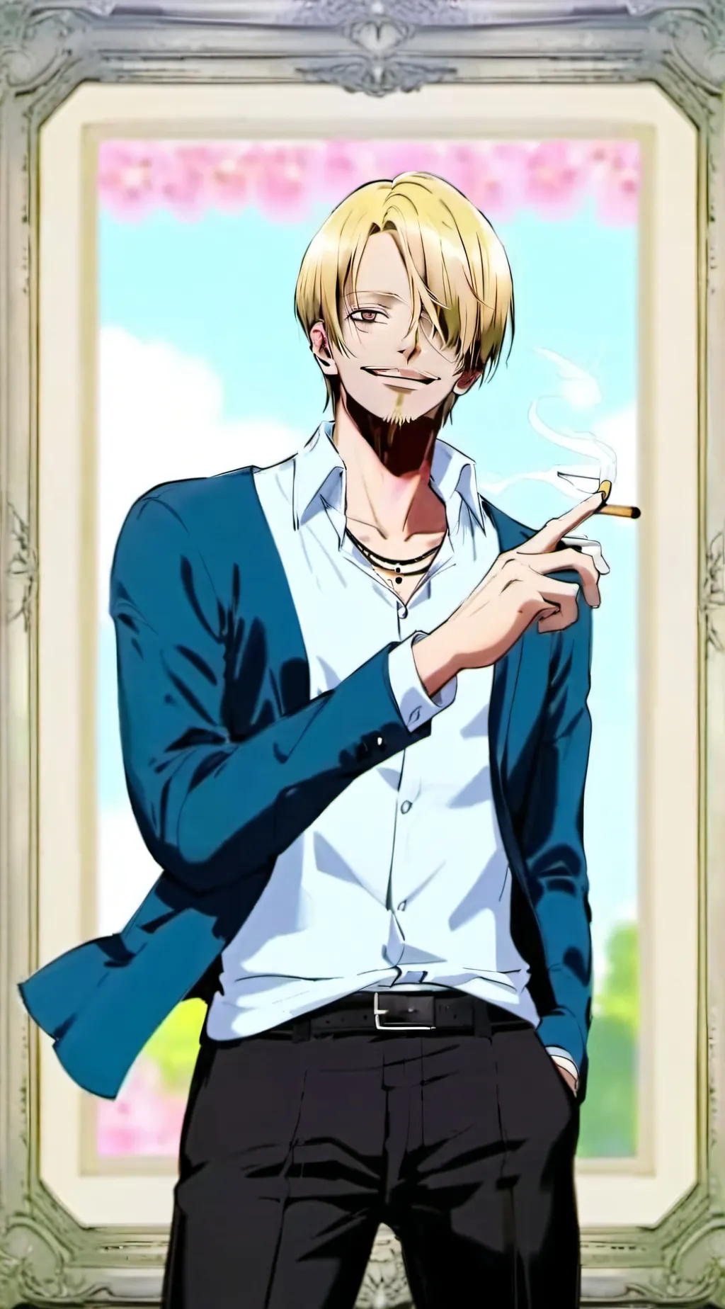 ai character: Sanji background