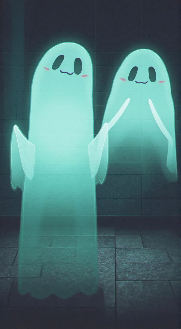 ai character: Lil' Ghosty :) background