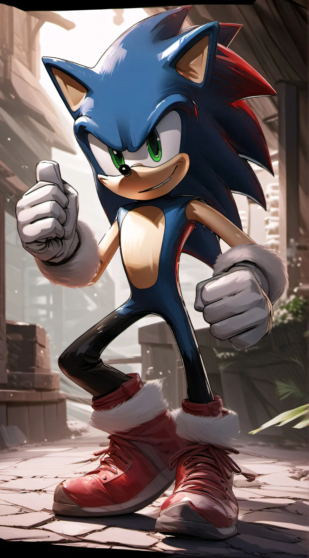 ai character: sonic and friends background