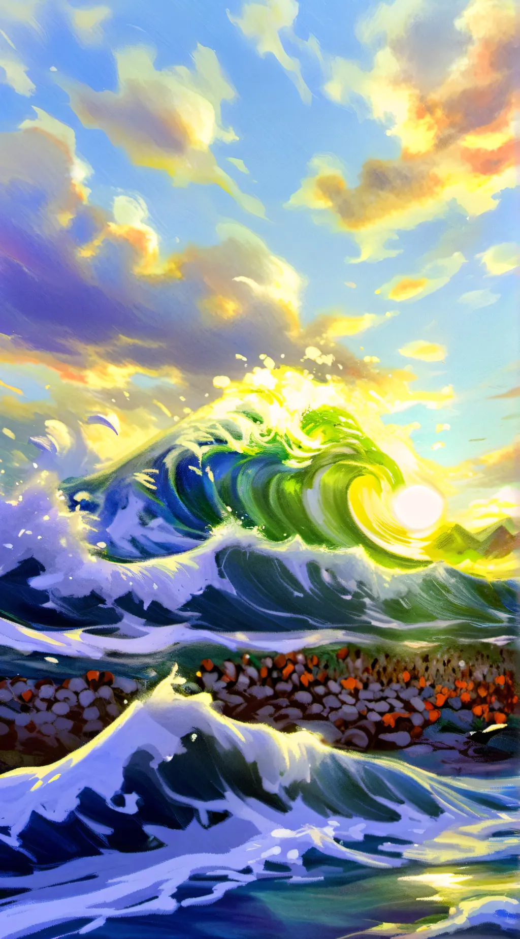 ai character: Melting infection background