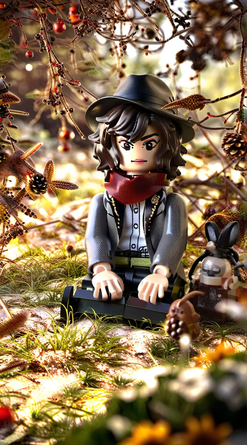 ai character: Lego Frends  background