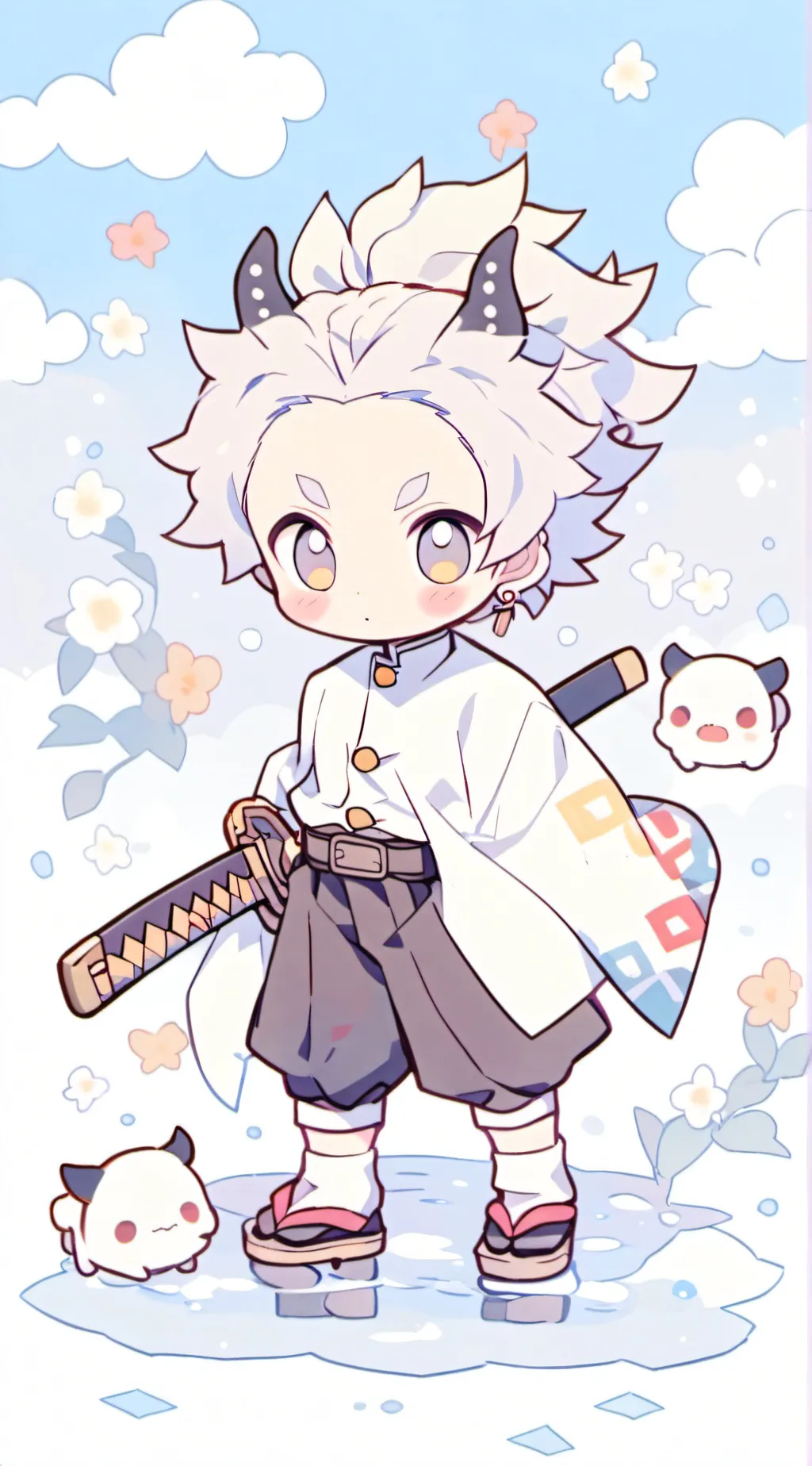 ai character: Inosuke but SAD😧 background