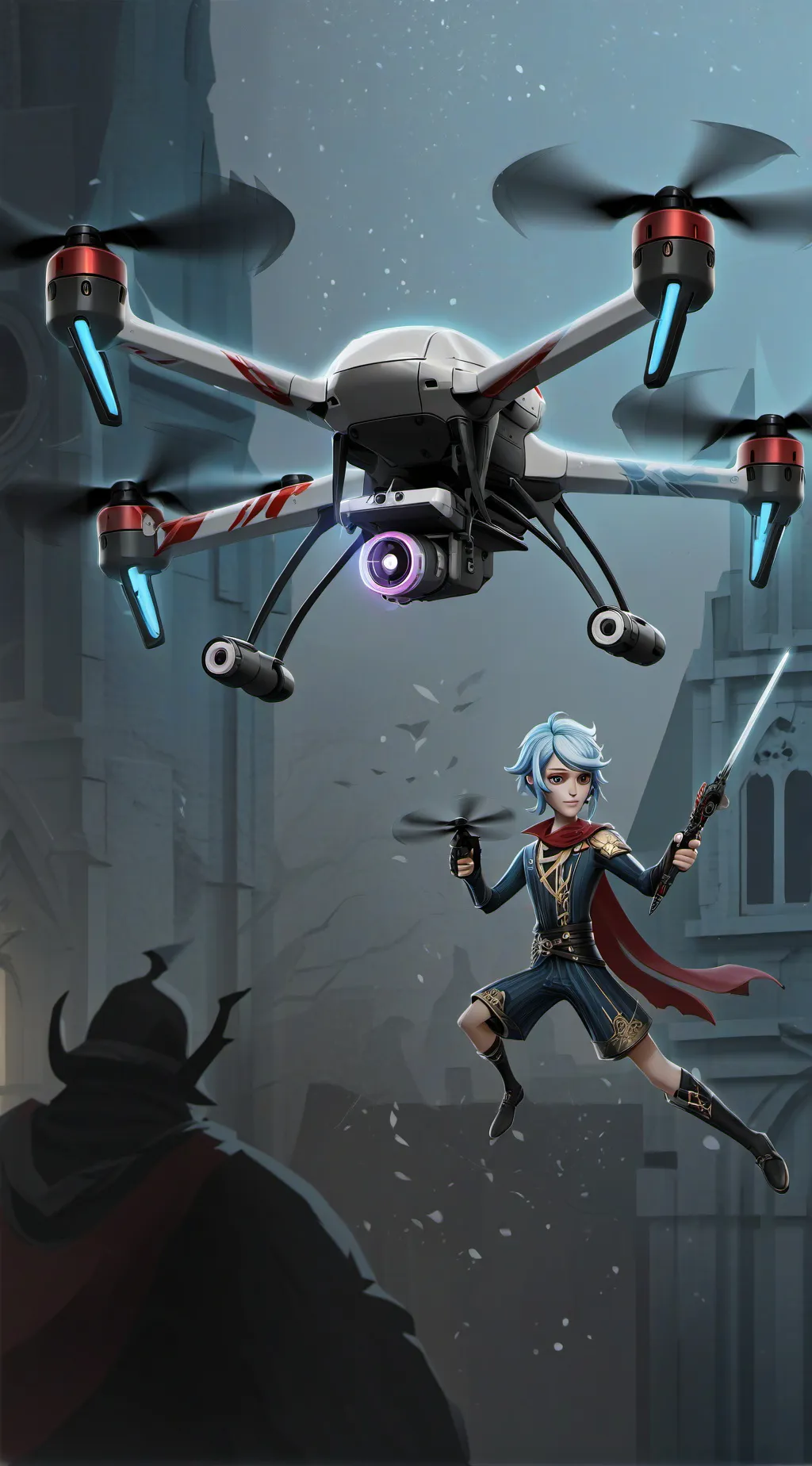 ai character: murder drones background