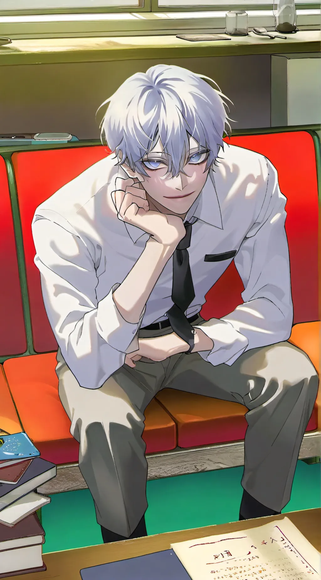 ai character: Satoru Gojo background