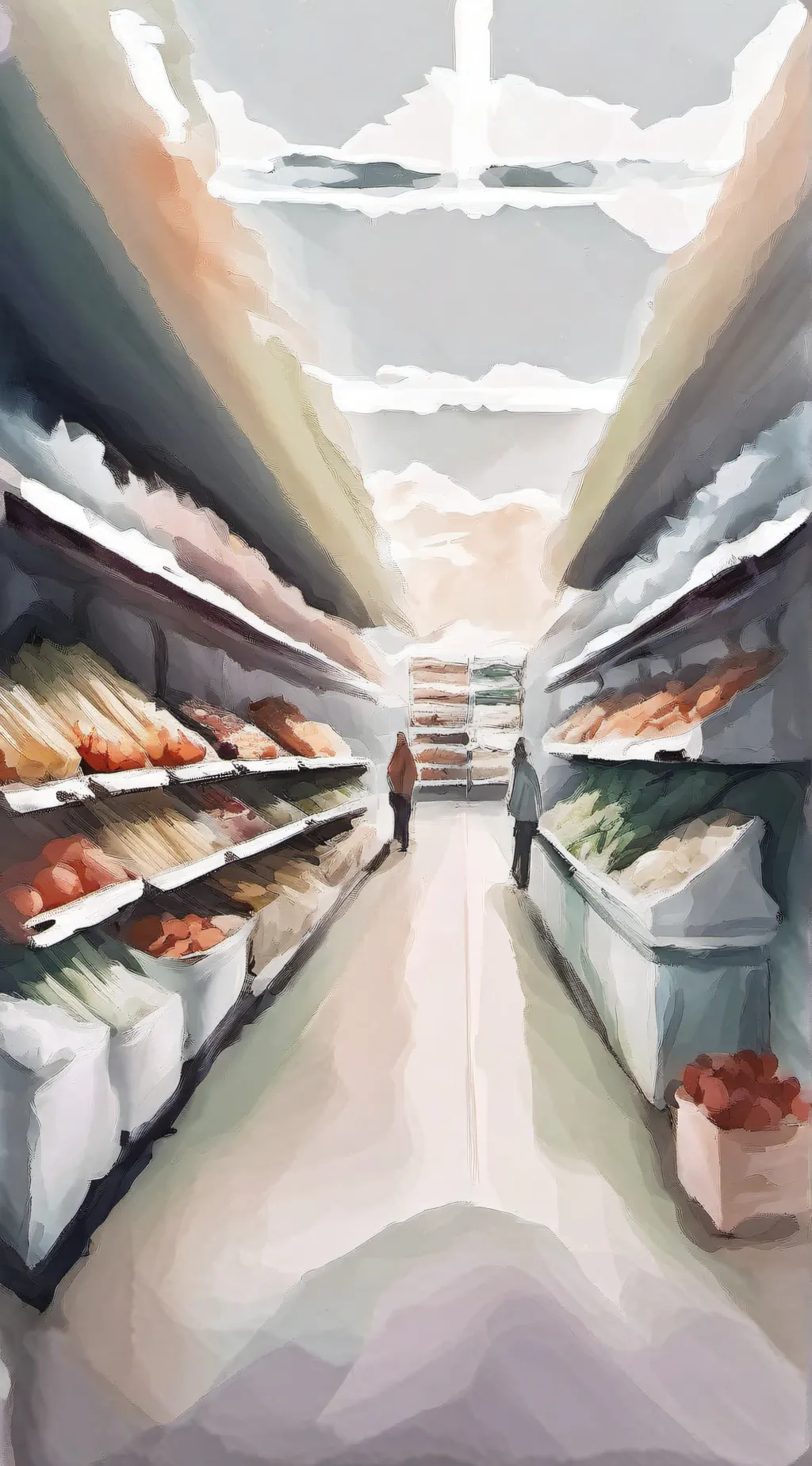 ai character: supermarket brats  background