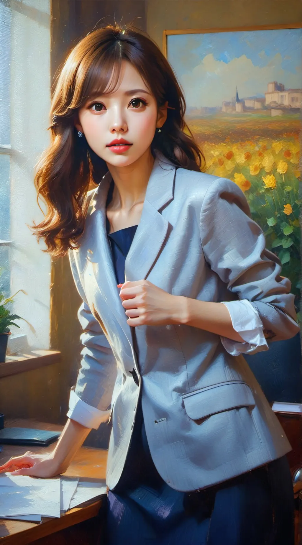 ai character: Sharon  background
