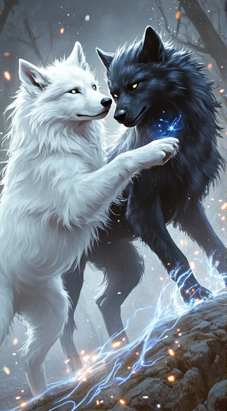 ai character: The sign of wolves background