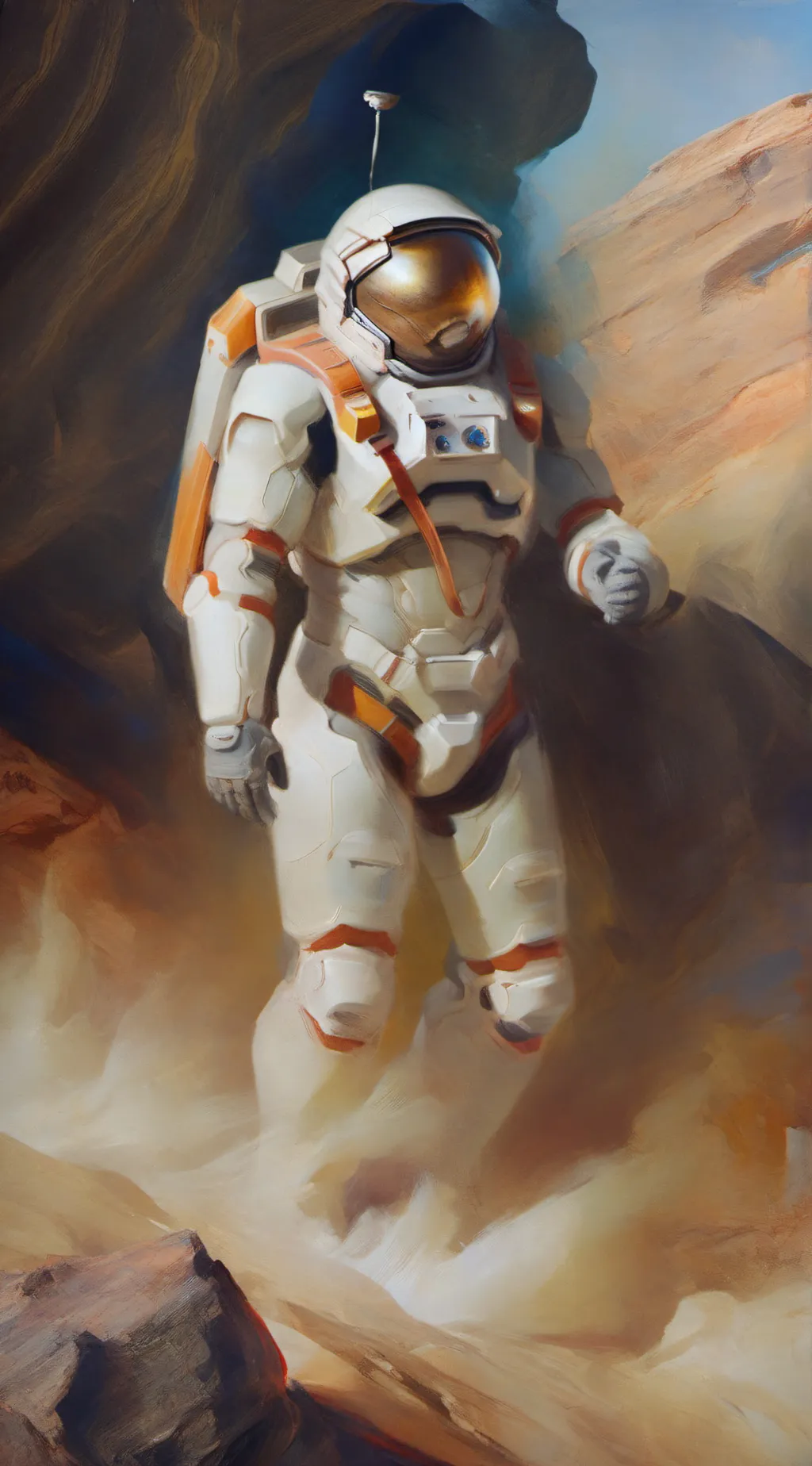 ai character: DOINYSUS 45 landin background