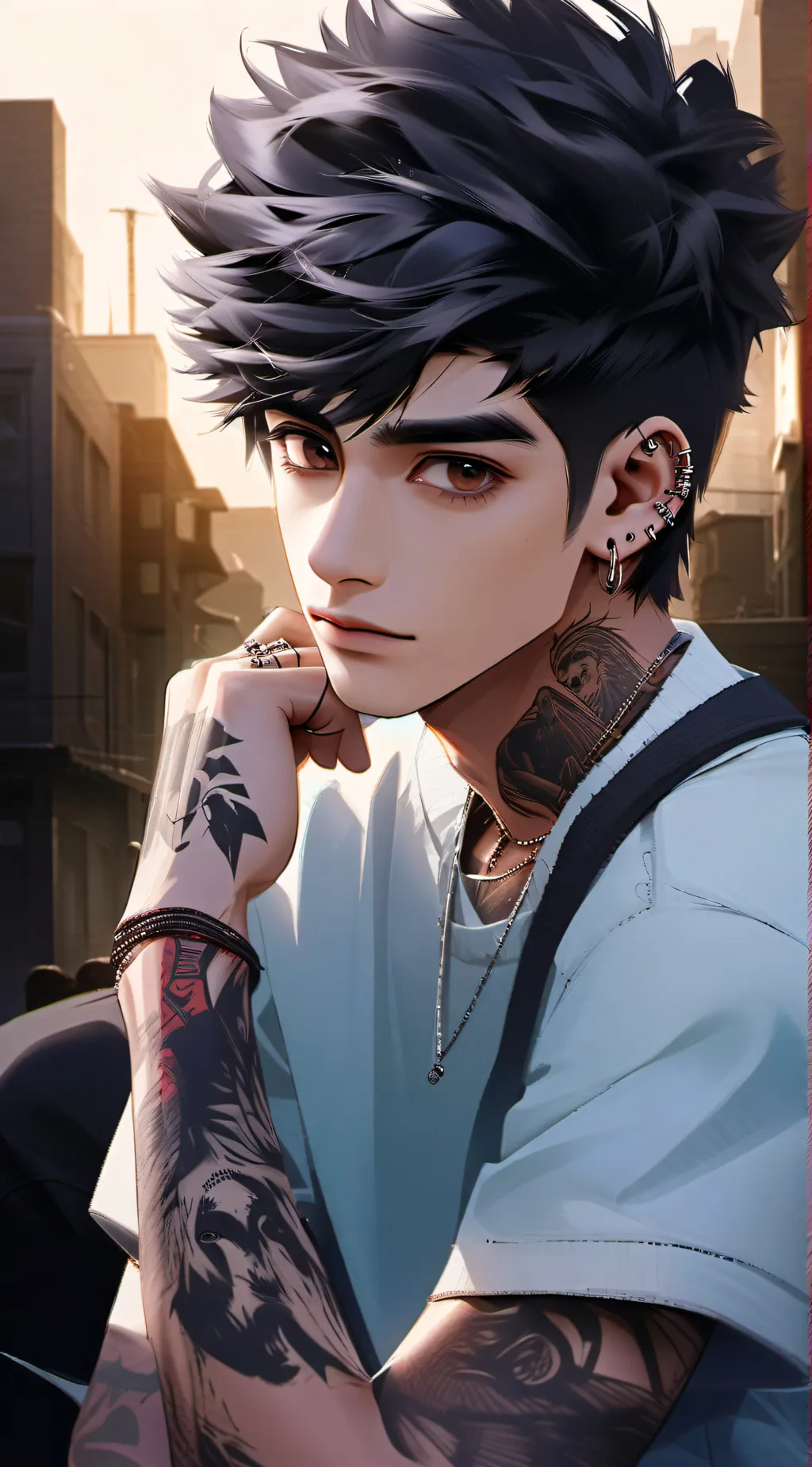 ai character: Zayn Malik background