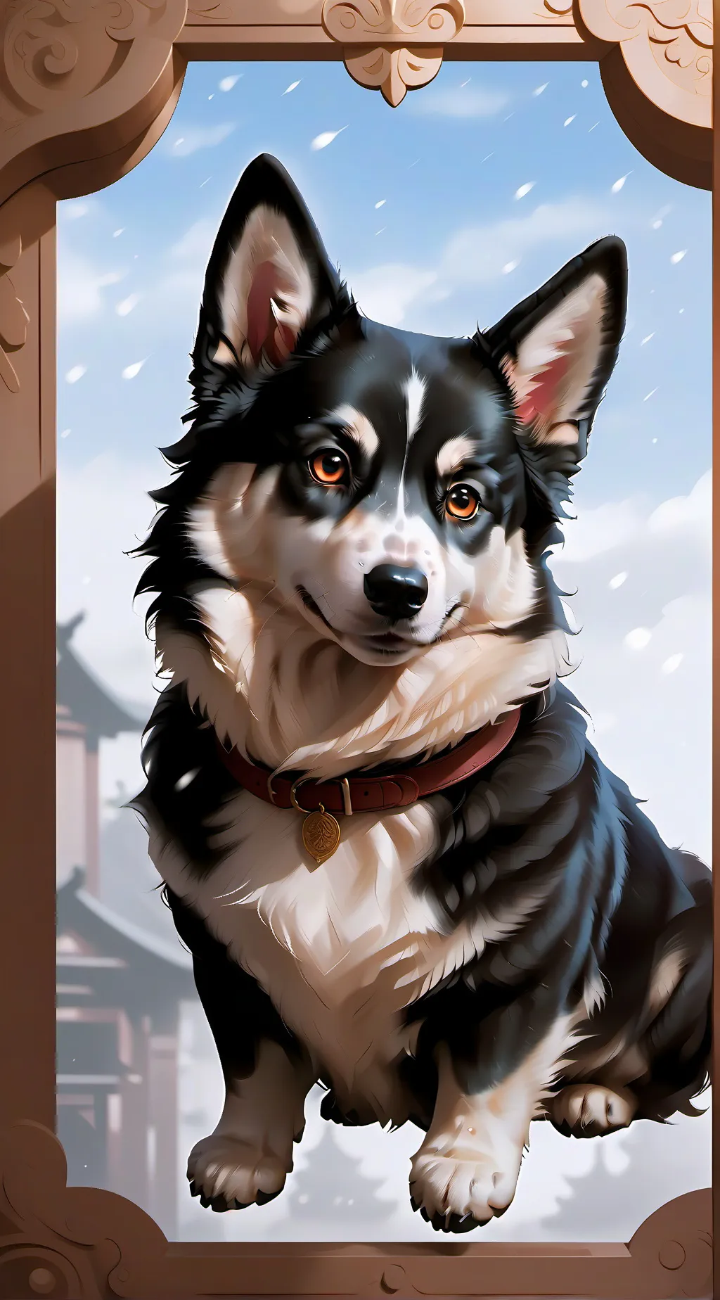 ai character: Bluey background