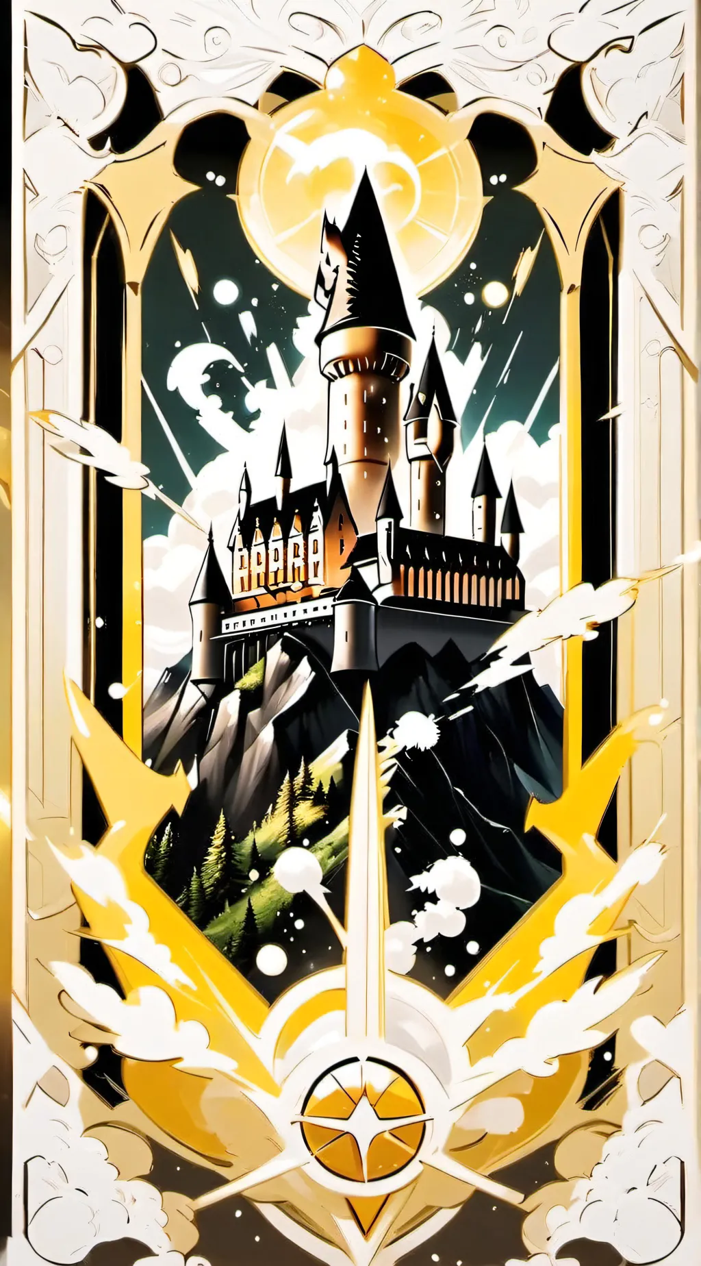ai character: Hogwarts 💀 background