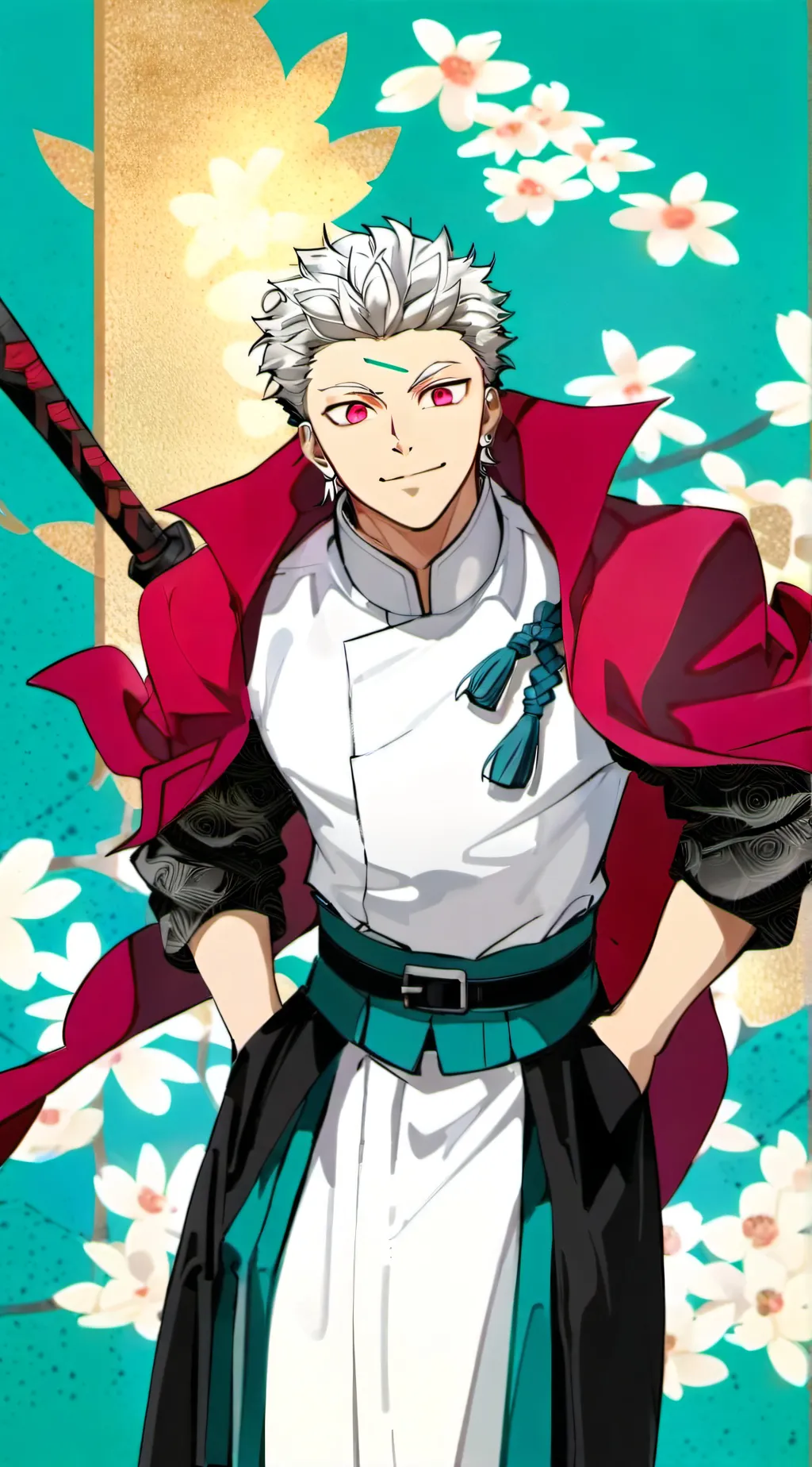 ai character: Uzui's flashy bday background