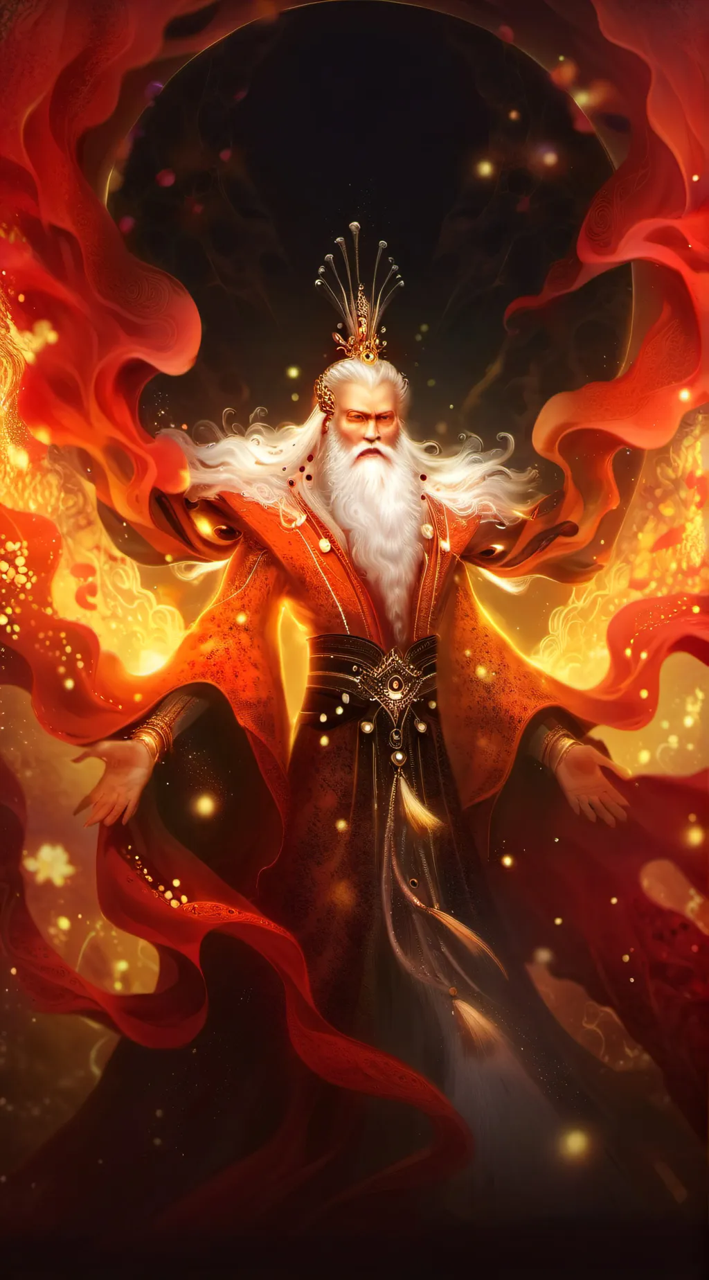 ai character: Azul Phoenix King background