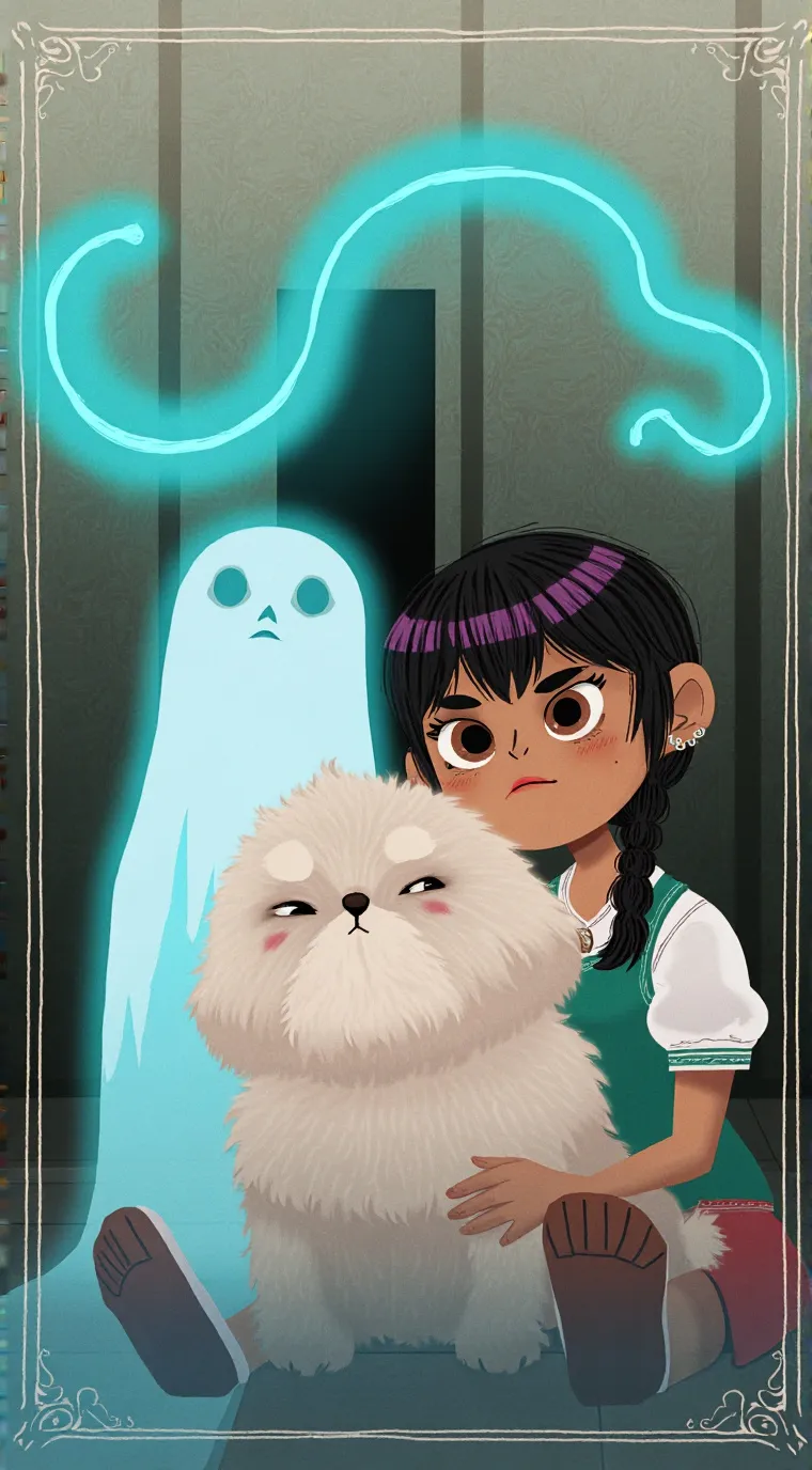 ai character: Kopi and Juno background