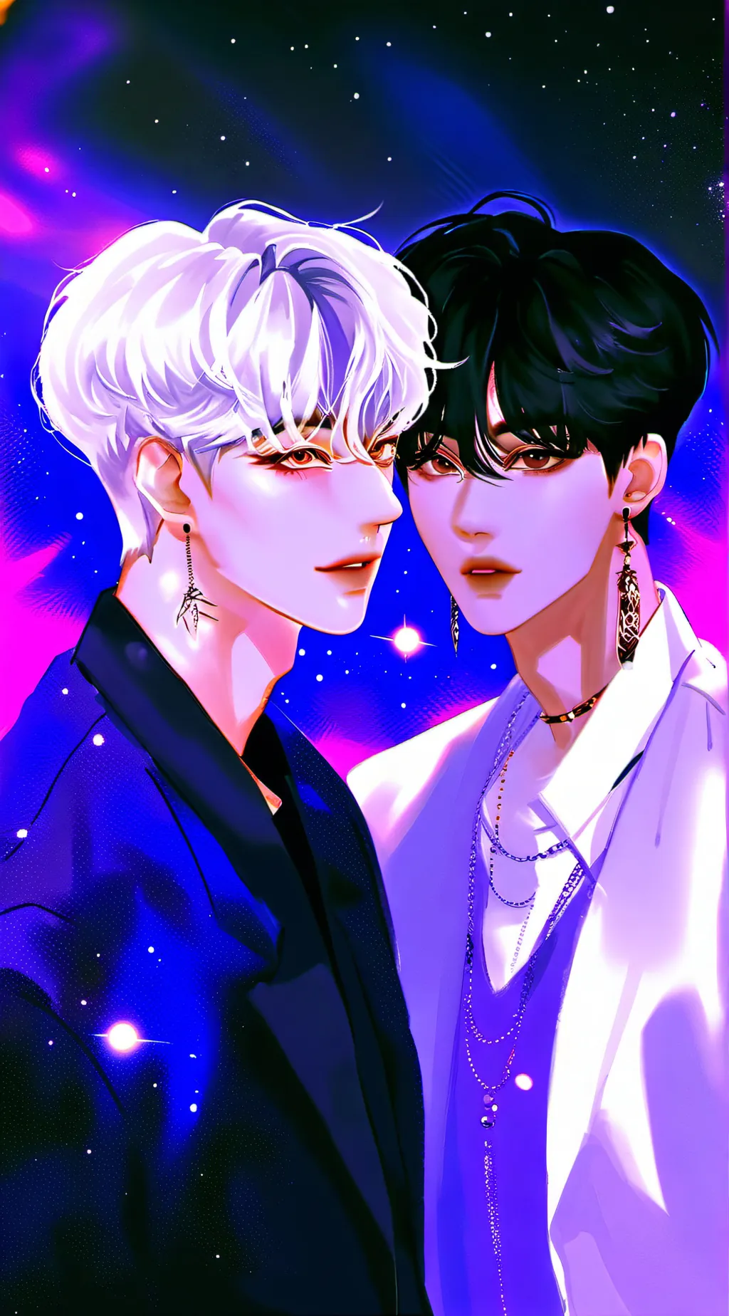ai character: Xavier and jinwoo background