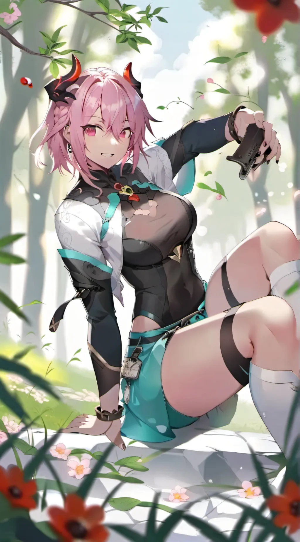 ai character: leon  background
