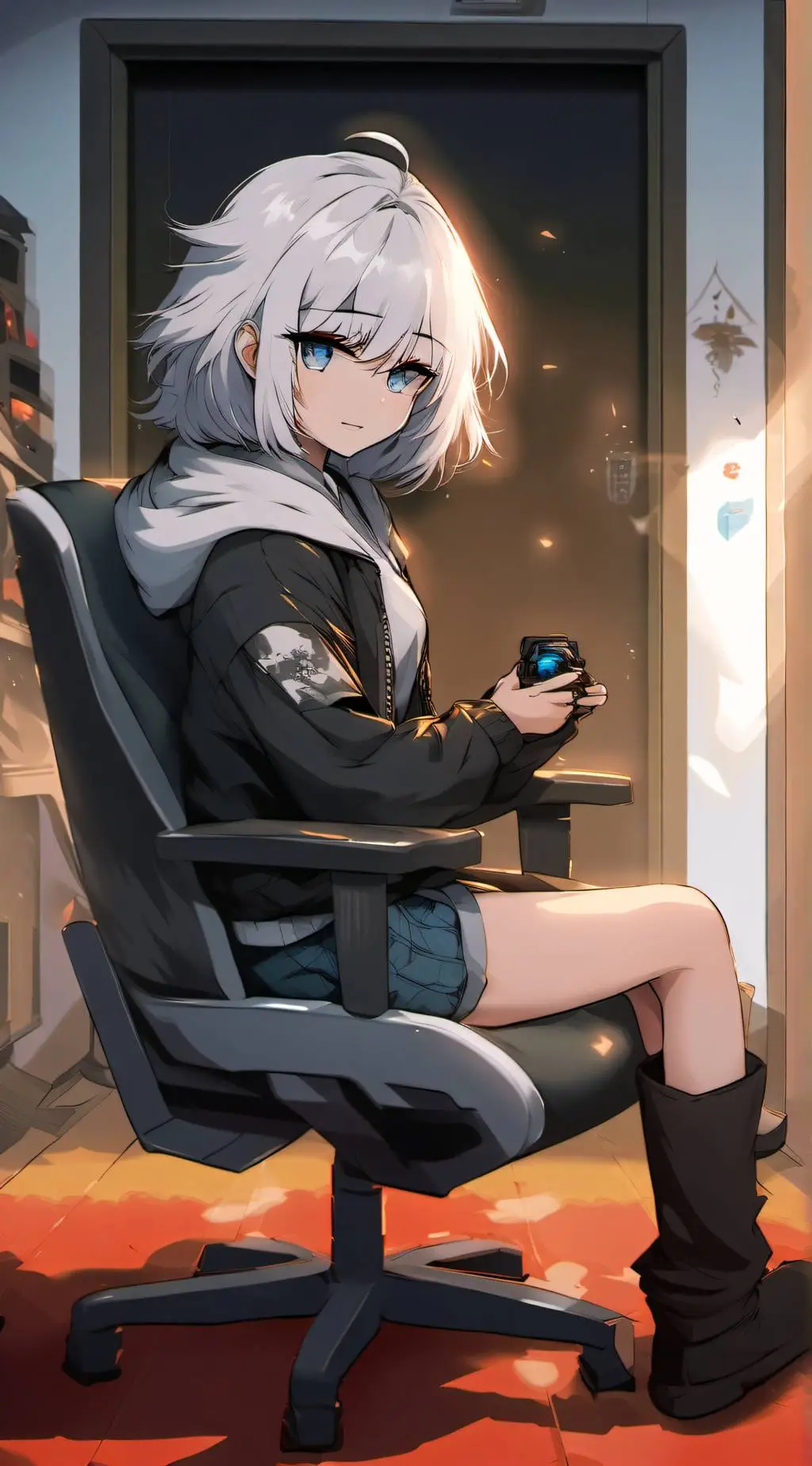 ai character: Luna background