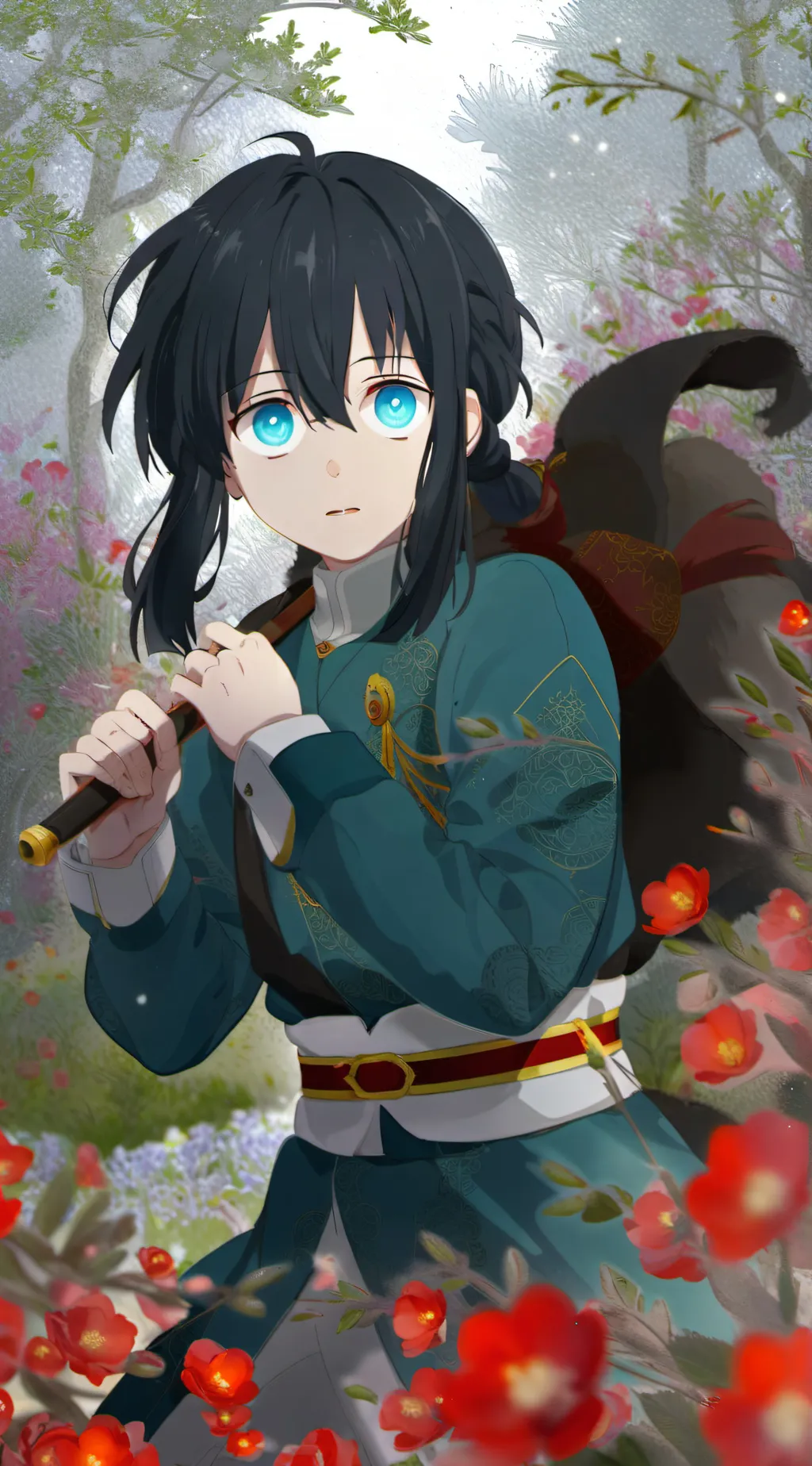 ai character: DEMONSLAYER SCHOOL background