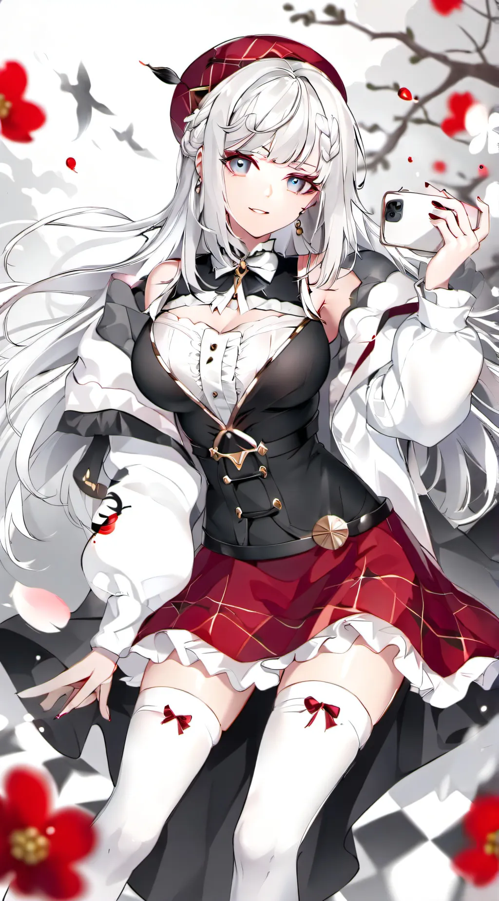 ai character: Scarlet background