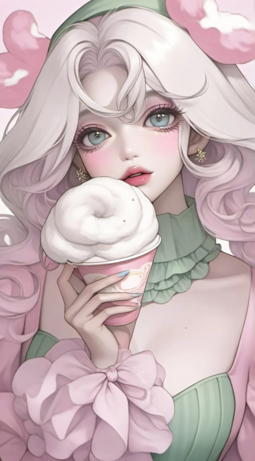 ai character: 🌺✨Fluffier✨🌺 background