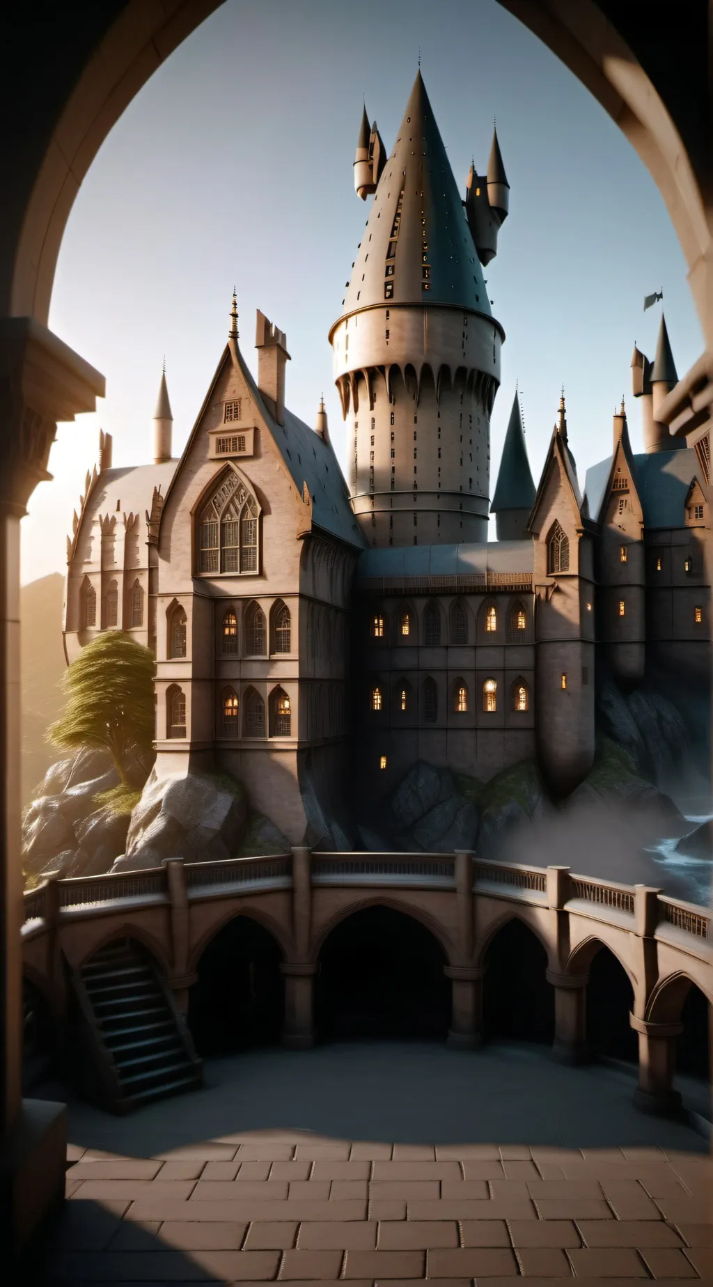 ai character: Hogwarts background