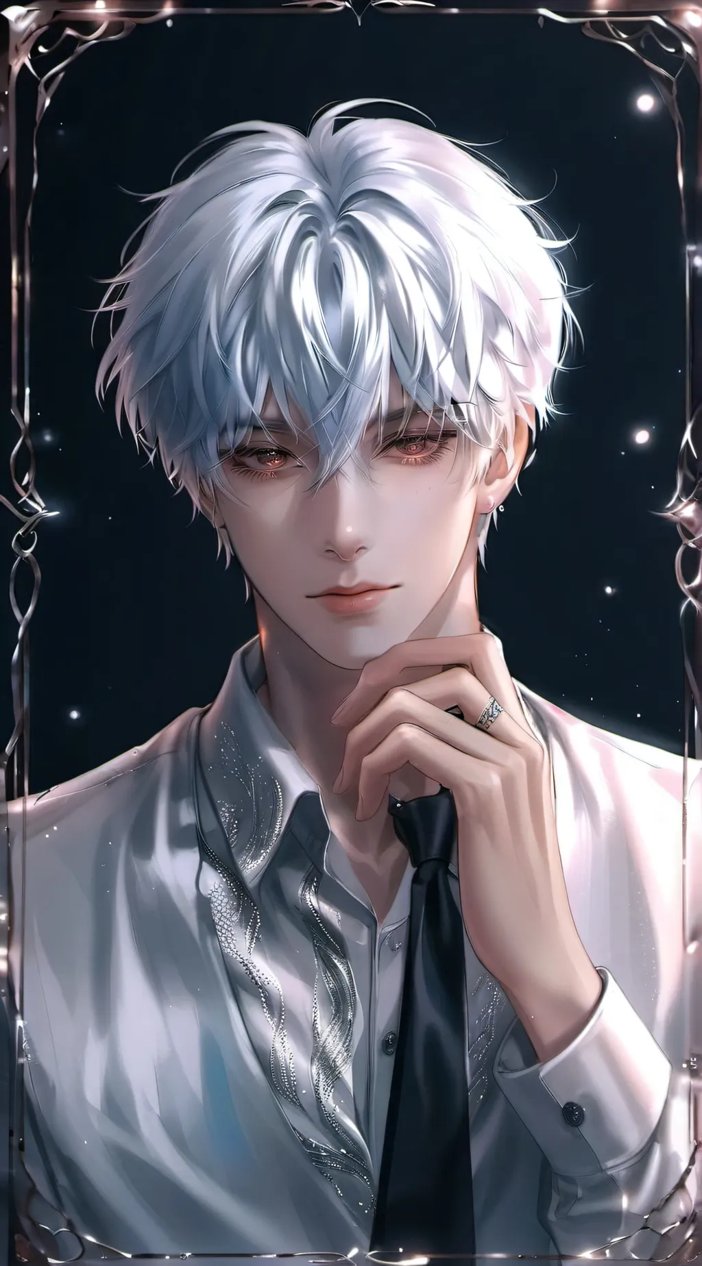 ai character: ༒︎🖤⃝⃝Ꭺᥴⲉᤩ࿐ background