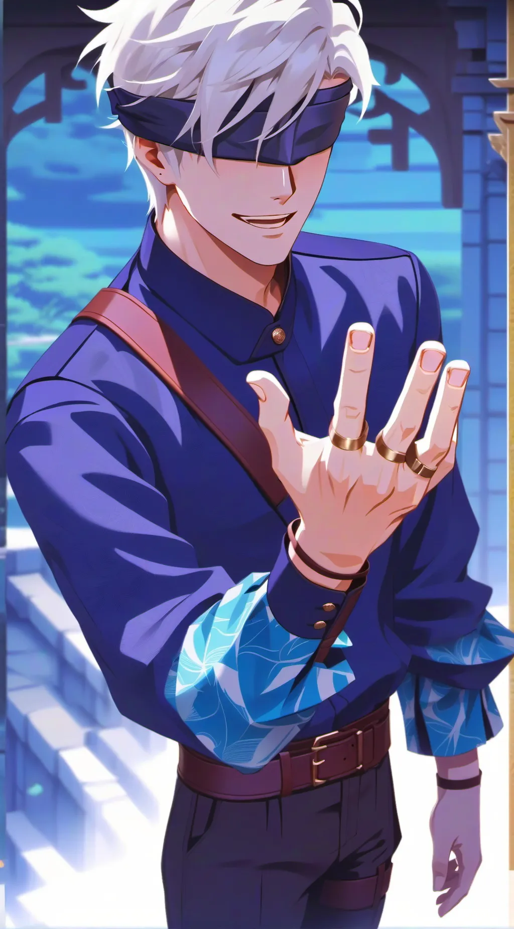 ai character: Satoru Gojo background