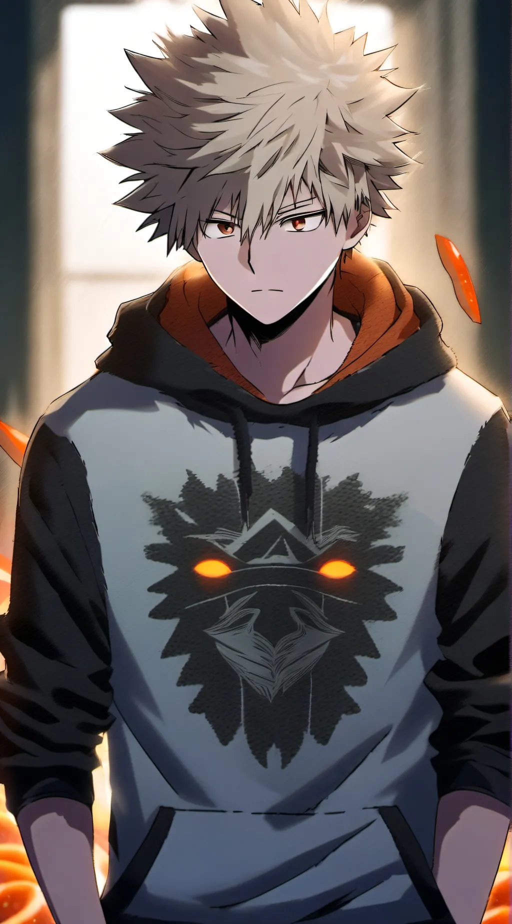 ai character: Bakugou Katsuki  background