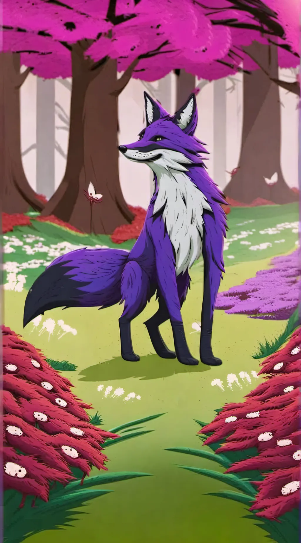 ai character: Afton fam as foxes background