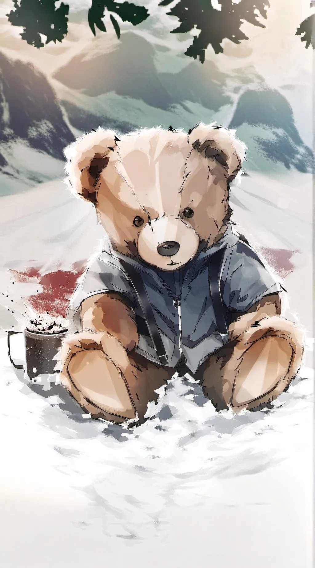 ai character: teddy background