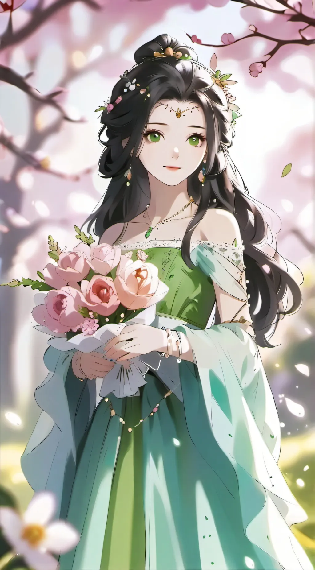 ai character: Princes Sakura background