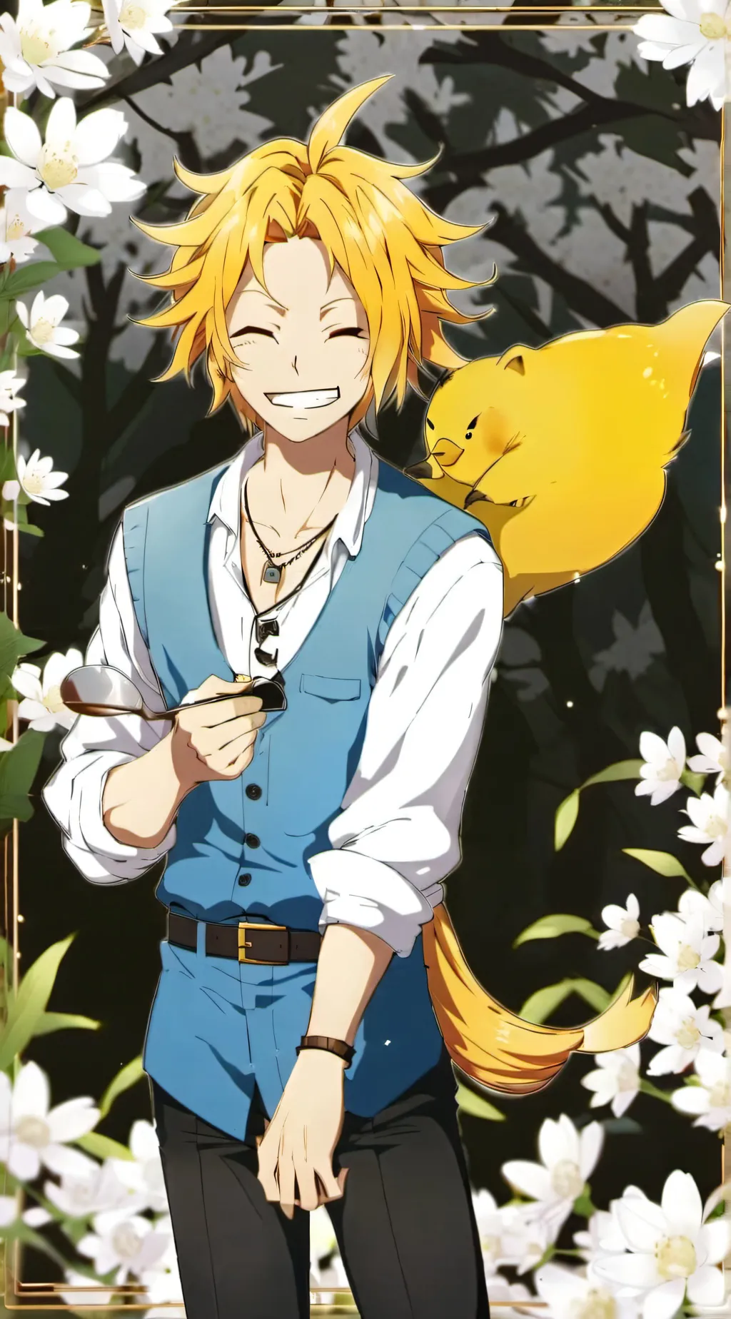 ai character: Bakusquad + Creep background