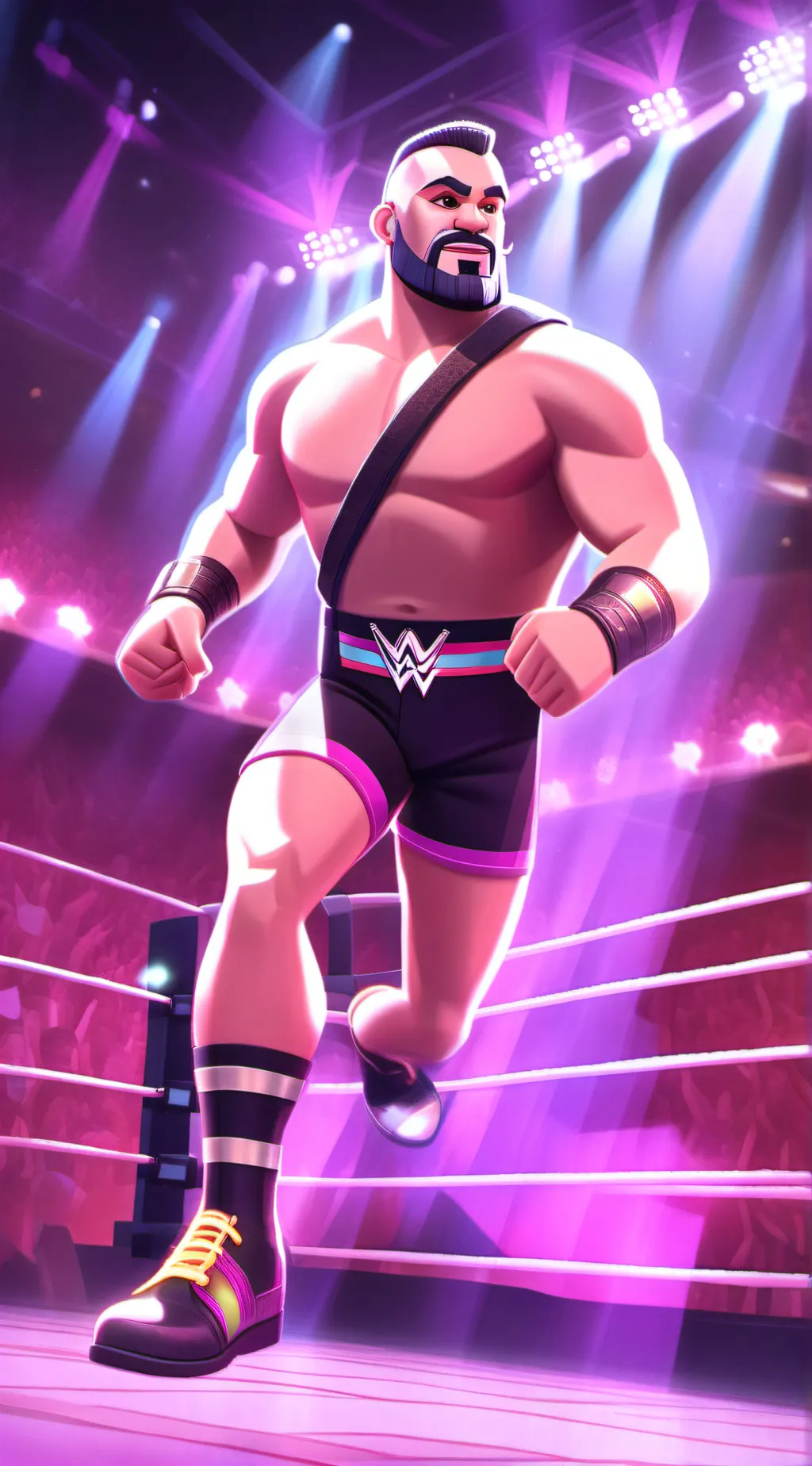 ai character: Wwe cereer  background