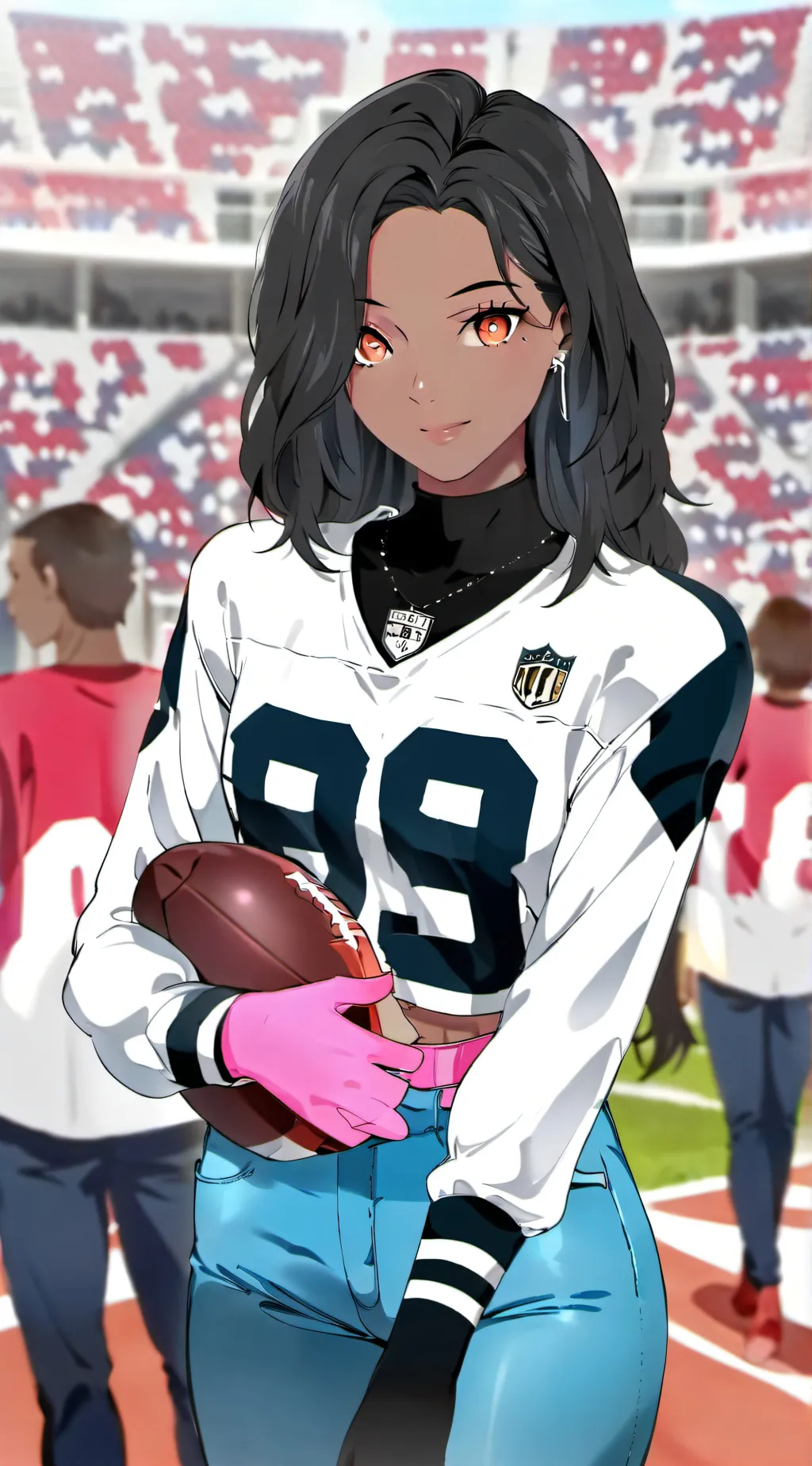 ai character: Joanna  may￼ background