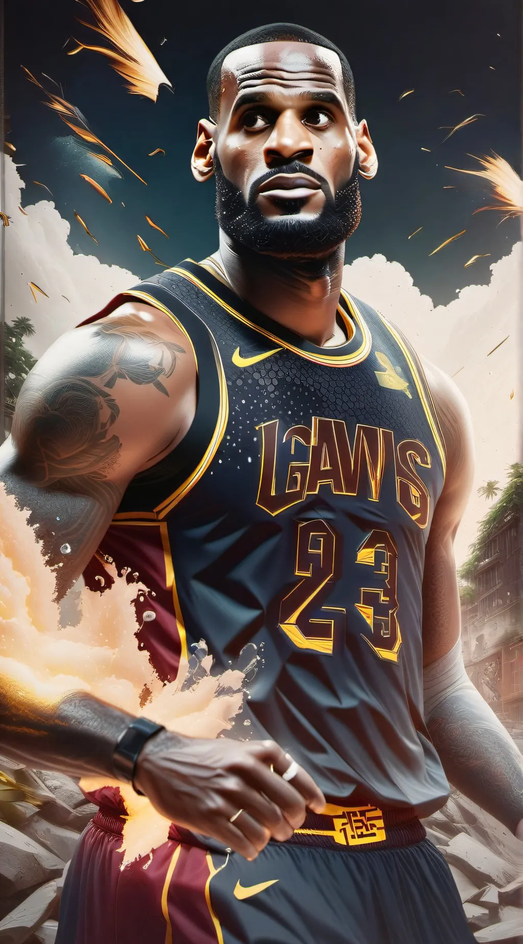 ai character: BRON  background