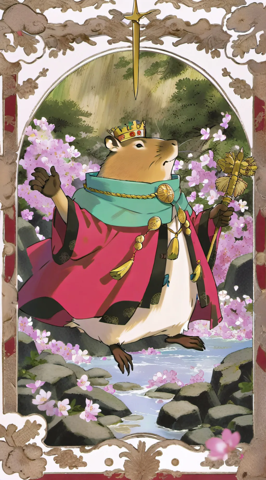 ai character: rey capibara background
